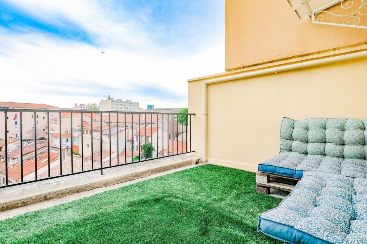 Апартаменты Terrasse Proche Belle De Mai Et Gare Saint-Charles Марсель Экстерьер фото